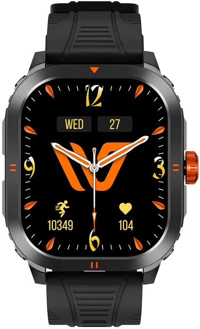 Weofly Pioneer Išmanusis laikrodis - Multifunction Watch Bluetooth 5.3 Juodas
