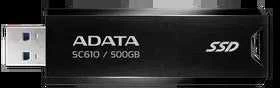 Kietasis diskas USB Atmintinė - Adata SC610 2 TB, Juoda
