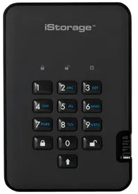 Kietasis diskas Disk zewnętrzny HDD iStorage diskAshur2 2TB Juodas (IS-DA2-256-2000-B)