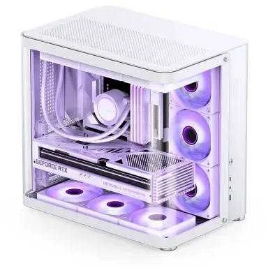 Jonsbo TK-2 2.0 Midi-Tower, Tempered Glass – baltos spalvos