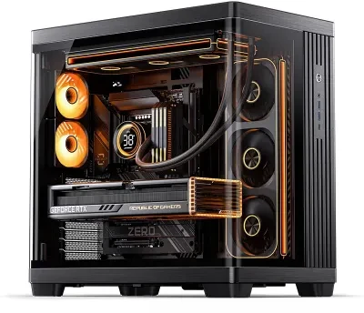 Jonsbo TK-4 Case, Mid-Tower, ATX, Tempered Glass – Juodas