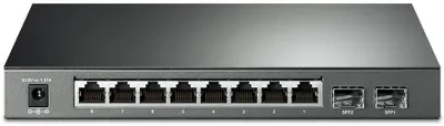 Šakotuvas TP-Link TL-SG2210P Valdomas L2 Gigabit Ethernet (10/100/1000) Maitinimas per Eternetą (PoE) Juoda