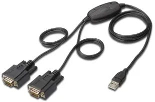 Assmann Electronic DIGITUS USB 2.0 iki RS232x2 kabelis 1,5 M mikroschemų rinkinys FT2232H