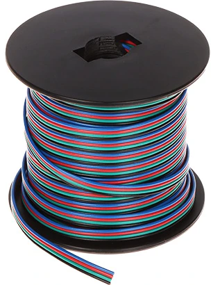 Orno Przewód, RGB LED juostų kabelis, 4x0.35mm2, 25m
