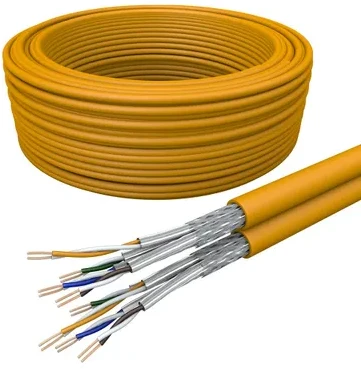 Kabelis Draka Duplex UC900 HS23, Cat 7, S/FTP, PiMF, oranžinė, 100 m Ring