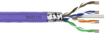 Digitus DK-1626-VH-1 F/UTP kabelis kat.6, B2ca, AWG 23/1, LSOH, 100m, violetinis