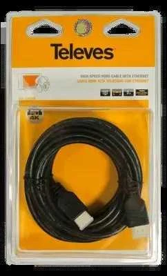 Kabelis HDMI 2.0 Televes ref. 494501 1,5m 4K