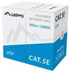 LANBERG LCU5-11CU-0305-S UTP solid cable CU cat. 5e 305m pilka