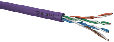 KABELIS SKRĘTKA SOLARIX CAT.5E UTP LSOH Dca SXKD-5E-UTP-LSOH dėžutė 500m