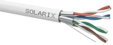Montavimo kabelis Solarix CAT6A FFTP pilkas Dca s2 d2 a1 500m SXKD-6A-FFTP-LSOH