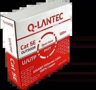 Q-Lantec ML Kabelis UTP kat.5e PE 4PR 100m IŠORINIS SUCHY (KIU5OUTS100Q)