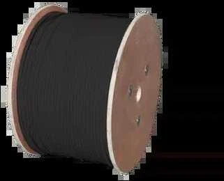 U/UTP cat.6 kabelis, telekomunikacijų, PE išorinis gelis, Fca 4x2x23 AWG, 1Gb/s (10Gb/s iki 55m), juodas, 500m - ALANTEC