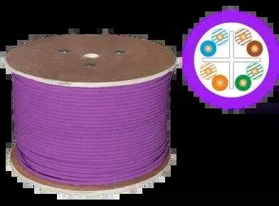 Alantec Cable U / UTP kat.6 LSOH 4x2x23AWG B2ca 500m (VIOLETINĖ danga) 25 metų garantija, kokybės tyrimai INTERTEK laboratorijoje (JAV) ALANTEC - ALANTEC