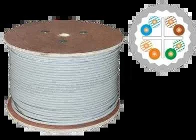 Alantec KIU6ALSOH500D tinklo kabelis 500 m Cat6 U/UTP Pilkas