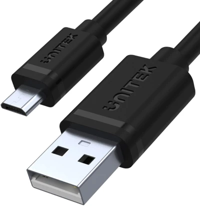 UNITEK Y-C454GBK Unitek USB kabelis USB 2.0 mikro USB M/M, 0,5 m Y-C454GBK
