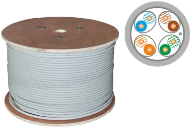 ALANTEC F/FTP cat.6A Dca LSOH cable 4x2x23AWG 500m