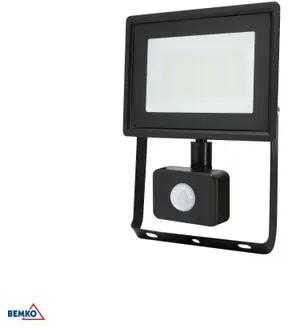 Kafler 30W LED prožektorius su judesio davikliu KASTEL, juodas, 6500K, IP65