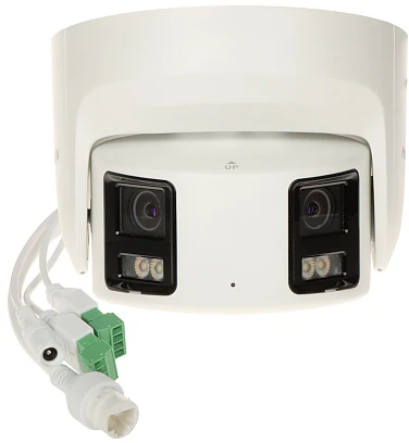 „Hikvision“ kupolinė kamera DS-2CD2387G2P-LSU/SL(C) F4 (balta, 8 MP, 30 m. LED, „ColorVu“, panoraminė 180°)