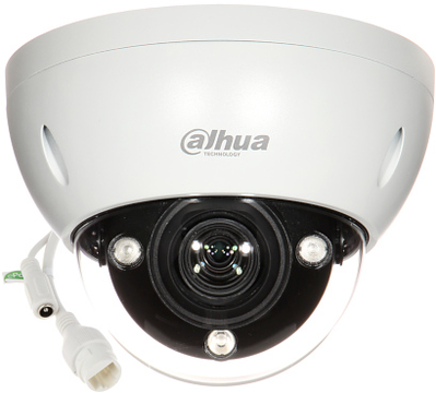 Dahua IP kam. AI 5M 2K Kupol. STARLIGHT IPC-HDBW5541E-ZE su LXIR iki 40 m, 5 MP (2592 x 1944) 1–20 kadrų per sekundę, 2,7 mm–13