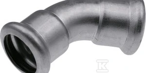 KAN-therm Presuota alkūnė 45° 28mm neoksinis plienas - 6190074