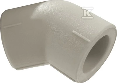 KAN-therm PP alkūnė 90mm 45 laipsnių 04104390