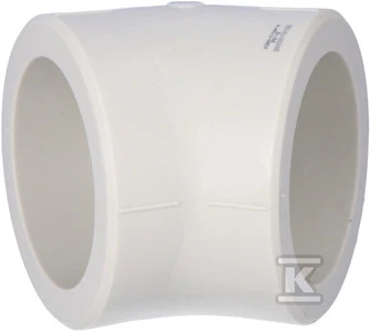 KAN-therm PP alkūnė 90mm 45 laipsnių 04104390