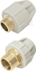 KAN-therm jungtis su išoriniu sriegiu 90x3'' PP - 04103290