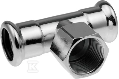 Kan Therm TEE 76XRP3/4X76 GW PLIENINIS PRESAS