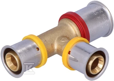 KAN-therm žalvario sumažinimo trišakis 25 x 20 x 20 mm (K-040604)