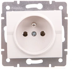 Kanlux 25090 LOGI Lizdas vienvartis Baltas 16A 250V 021251102 25090