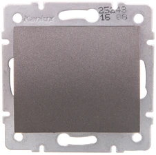 Kanlux 25243 LOGI Vienpolis sraigtinis jungiklis 10AX 250V grafitas 021000141 25243