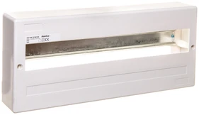 Kanlux 3854 Modulinis paskirstymo skydas plastikinis 1x18 virštinkinis IP30 IK06 II klasės be durelių DB118W 1X18P/SM balta 3854