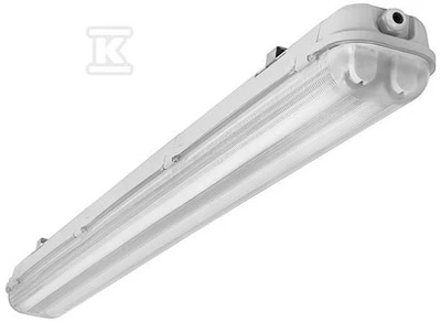 Pakabinamas šviestuvas Kanlux LED sandariklis korpusas RTT PLUS-236 / 4LED / PC po 2 LED lempomis 1200mm G13 IP65 22800