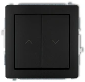 Karlik Elektrotechnik Karlik Switch potinkinės žaliuzės, normaliai atidaromos, Deco 12DWP-88 juoda matinė