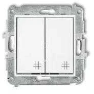 Bettermann Karlik Elektrotechnik 25MWP-66 MINI Dvigubo kryžminio jungties mechanizmas matinis baltas 25MWP-66