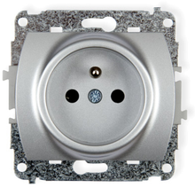Karlik Elektrotechnik Karlik TREND Vienvietis lizdas su 2P+Z sidabriniu 5GP-1z