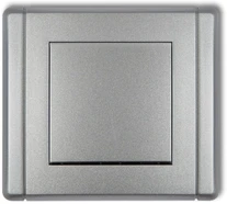 Karlik Elektrotechnik 7FWP-1 FLEXI Vienpolis jungiklis sidabrinė metalinis 7FWP-1