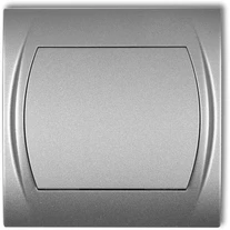 Karlik Elektrotechnik 7LWP-1 LOGO Vienpolis jungiklis sidabrinė metalinė 7LWP-1