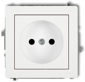Karlik Elektrotechnik Karlik DECO Vieno lizdo b / U 2P baltas DGP-1