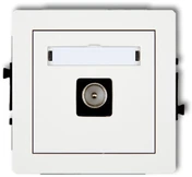 Karlik DECO Vienvietis televizoriaus antenos lizdas baltas DGTV-1