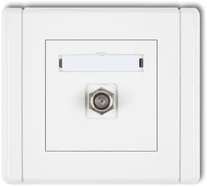Karlik FLEXI Single F (SAT) antenos lizdai, apgaubti baltos spalvos FGF-1