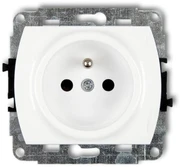 Karlik Elektrotechnik GP-1zp TREND Lizdas single su/u 2P+Z balta GP-1zp