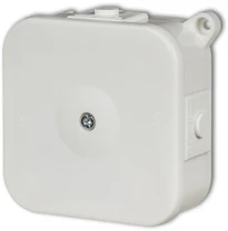 Karlik Elektrotechnik PHS-1 Hermetiška jungiamoji dėžutė su jungtimis 80x80mm balta PHS-1
