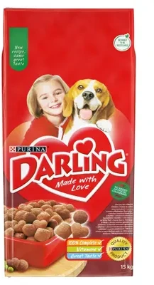Purina Nestle PURINA Darling jautiena with vištiena - dry dog food - 15kg