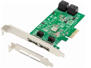 Dawicontrol Kontroler Dwicontrol PCIe 2.0 x2 – 4x SATA 3 + 2x eSATA (DC-624e)
