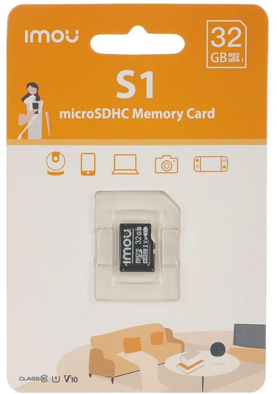 Atminties kortelė IMOU Micro SD 32GB (UHS-I, SDHC, 10/U1/V10, 90/20)