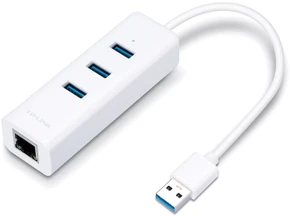 TP-LINK USB 3.0 į gigabito eterneto tinklo adapteris, 3 prievadų USB 3.0 šakotuvas, 1 USB 3.0 jungtis, 1 gigabito eterneto prievadas, 3 USB 3.0 jungtys