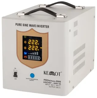 KEMOT PROsinus-2000 nepertraukiamo maitinimo šaltinis su pilna sinusoidė ir įkrovimo funkcija 12V 230V 2000VA 1200W