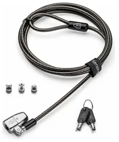 KENSINGTON ClickSafe 2.0 universali 3 viename nešiojamojo kompiuterio spyna – pagrindinis raktas FT