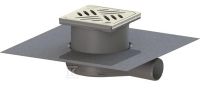 Kessel Wpust Ultraflat 54 DN 50 su plyšine grotele be Lock & Lift fiksavimo sistemos (44750.20)